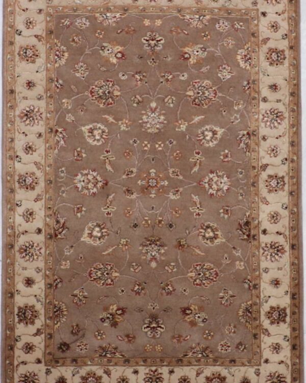 Camel Hand Knotted 4'1 X6'2 Jaipur Rug-RugsByIndia