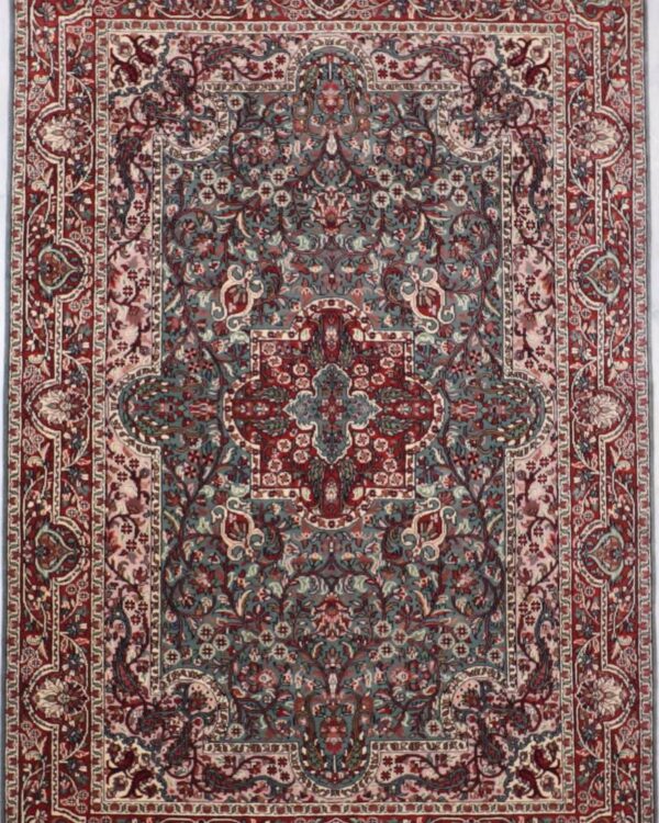 Blue Hand Knotted 6 X 9 Area Rug
