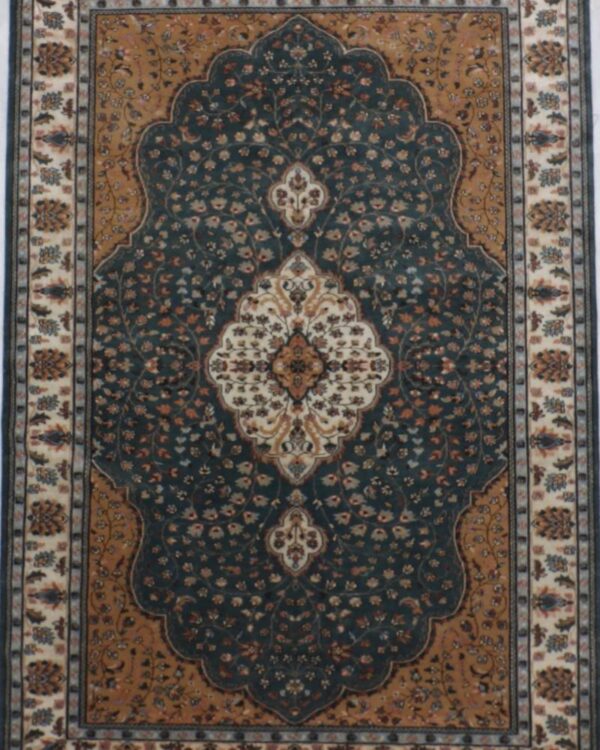 Blue Hand Knotted 6 X 9 Area Jaipur Rug