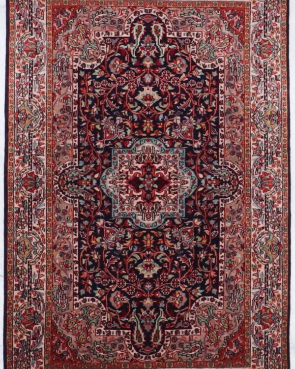 Blue Hand Crafted 4'1 X 6'6 Area Jaipur Rug