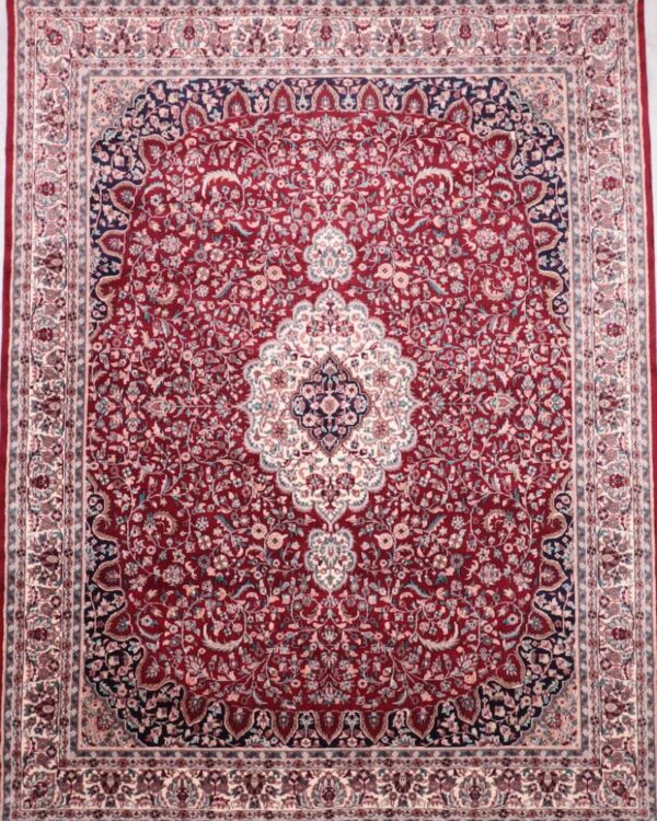 Jaipur Red Hand-Knotted 9'3 X 11'11 Rug