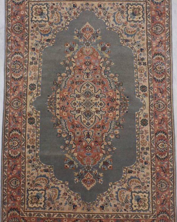 Grey Hand-Knotted 5'9 X 9'1 Area Jaipur Rug