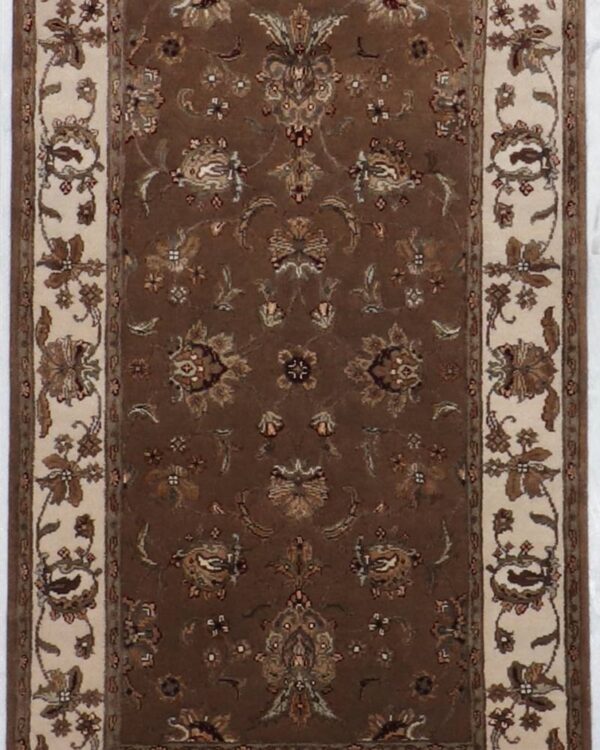 Brown Hand Knotted 3'0 X5'1 Rug