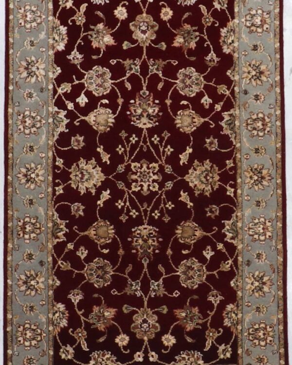Red Hand Knotted 3'1 X5'3 Area Jaipur Rug