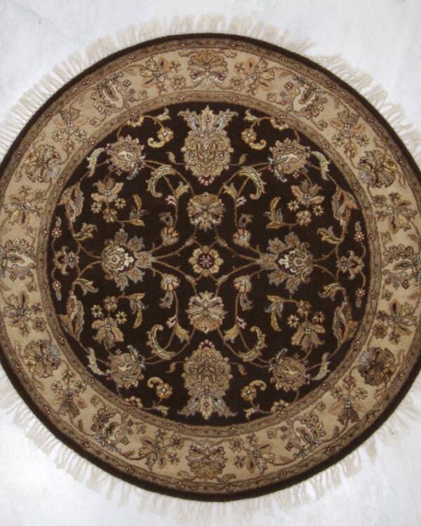 Jaipur BROWN Hand Crafted 4'2 X4'2 Area Rug