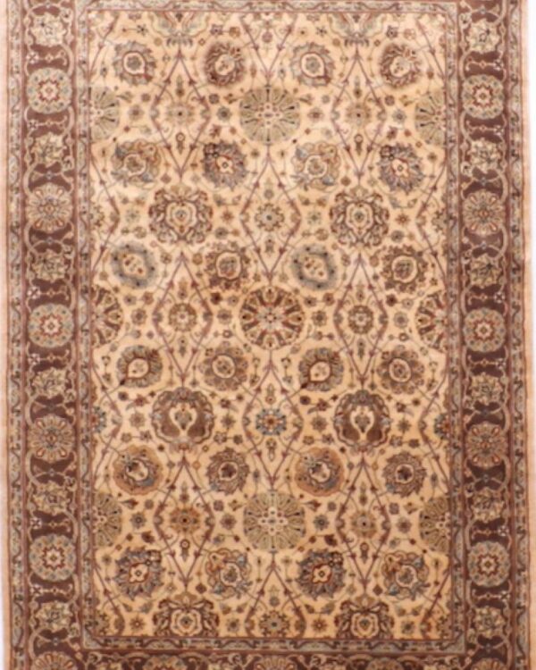 Gold Hand Knotted Rug Jaipur
