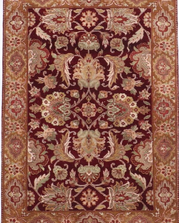 Red Hand Knotted Rectangle Rug