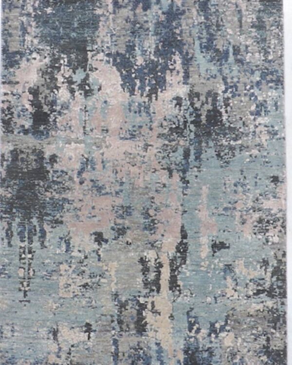 Jaipur Blue Hand Knotted 3'1 X 5'1 Area Rug