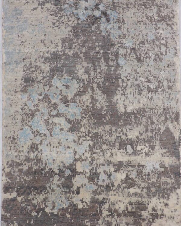 Jaipur Light Grey Hand-Knotted 6'0 X 9'2 Area Rug