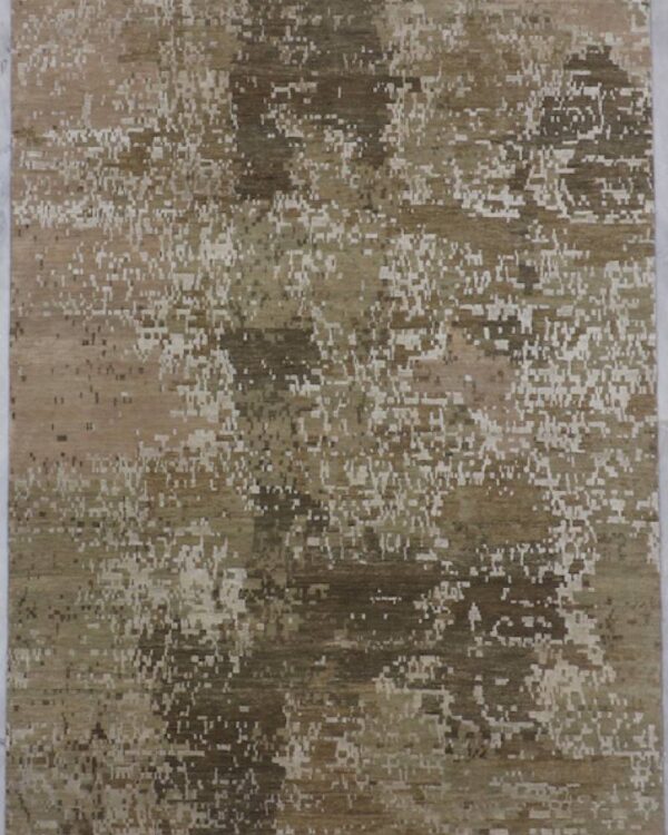 Jaipur Green Hand-Knotted 6'0 X 9'2 Area Rug