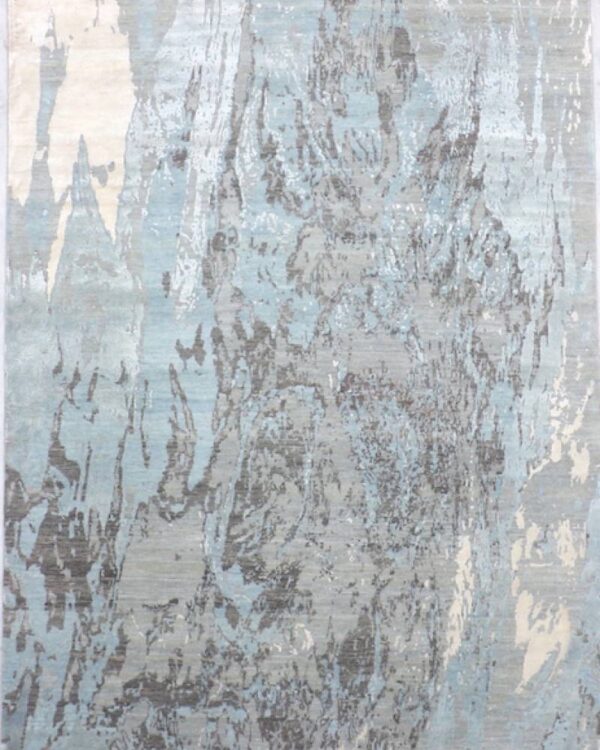Jaipur Grey Hand-Knotted 6'1 X 9'3 Area Rug