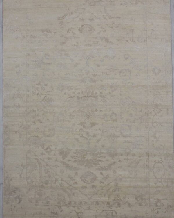 Jaipur Ivory Hand-Knotted 6'0 X 9'1 Area Rug