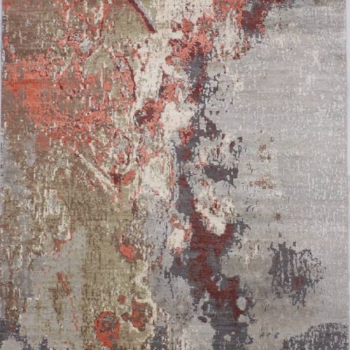 Jaipur Grey Hand-Knotted 6'1 X 8'0 Area Rug